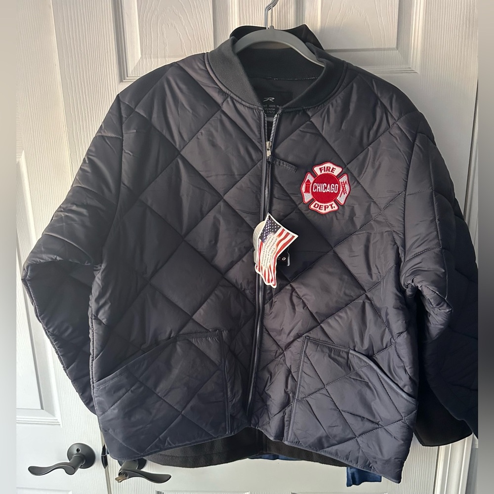 Chicago Fire Department Large and XL quilted jacket available